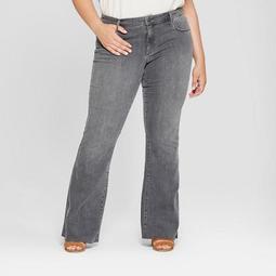 Women's Plus Size Flare Jeans - Universal Thread™ Gray