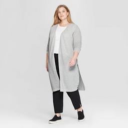 Women's Plus Size Long Sleeve Open Layered Cardigan - Prologue™