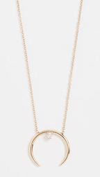 14k Gold Horn Necklace