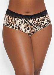 Lace Leopard Micro Hipster Panty