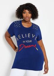 Believe In Your Dreams Pearl Graphic Tee