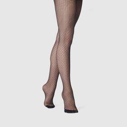 Women's Sheer Net Tights - A New Day™ Black