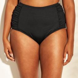 Cleanwater Women's High Waist Bikini Bottom - Black 16W