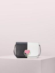 Nicola Bicolor Twistlock Medium Shoulder Bag