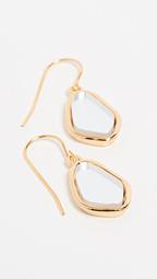 Ciottolo Pendant Earrings with Mirror