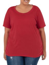 Terra & Sky Women's Plus Size Active Short Sleeve T-Shirt