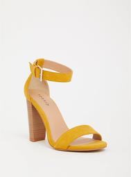 Mustard Ankle Strap Heel (Wide Width)