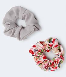 Solid & Roses Scrunchie 2-Pack