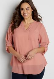 the perfect plus size textured blouse
