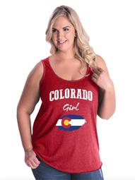 Colorado Girl Women Curvy Plus Size Tank Tops
