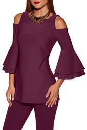 Beyond Travel™ Cold-Shoulder Two Layer Sleeve