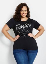Sequined Fearless Tee