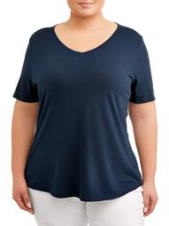 Women's Plus Size V-Neck T-shirt