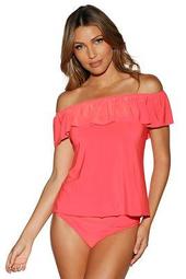 Off The Shoulder Two-Piece Tankini