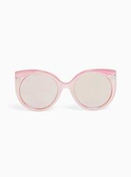 Pink Iridescent Cat Eye Sunglasses