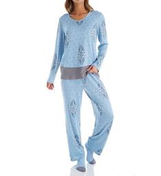 Ellen Tracy Sweater Knit PJ Set with Matching Socks 8921465