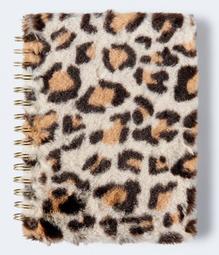 Faux Fur Spiral Notebook