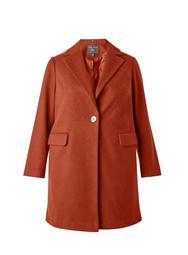 **DP Curve Rust Minimal Lined Tailored Coat