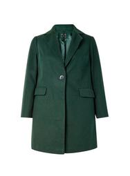 **DP Curve Green Minimal Lined Coat