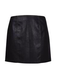 **DP Curve Black PU Mini Skirt