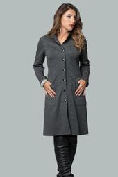 Grey Studded Coat