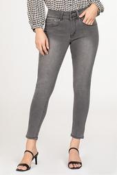 2 Button High Rise Ankle Jean