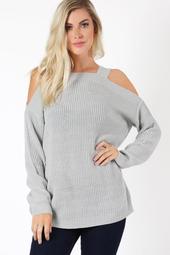 Light Grey Tunic Sweater