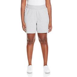 90563204274 Womens Plus Cotton Jersey Pull-On Shorts - Light Steel, 1X