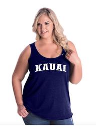 Kauai Hawaii Women Curvy Plus Size Tank Tops