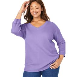 Woman within outlet thermal sweatshirt