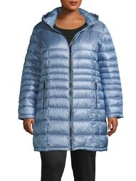 Plus Hooded Packable Puffer Coat