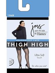 Seasonless Thigh High, 1-Pack - Black - Size - 1X/2X