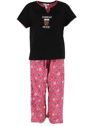 Rene Rofe  Conversational Capri Pajama Set (Women's Plus Size)
