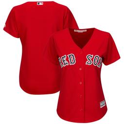 Boston Red Sox Majestic Women's Alternate Plus Size Cool Base Team Jersey - Scarlet