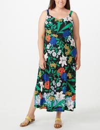 Plus Size Floral Maxi Dress