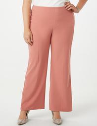 Plus Size Tall Solid Piped Pants