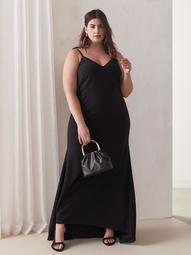 Black Evening Slip Dress - Addition Elle