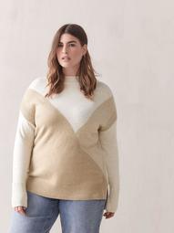 Color-Block Hi-Low Sweater - In Every Story