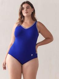 One-Piece Swimsuit with Contrasting Bands - TYR