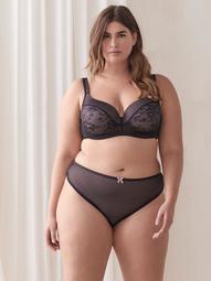 Contour Bra with Lace and Mesh, G & H Cups - Déesse Collection