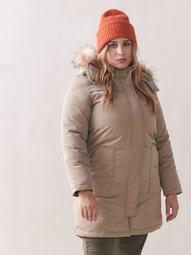 Parka with Puffer Hood - Addition Elle
