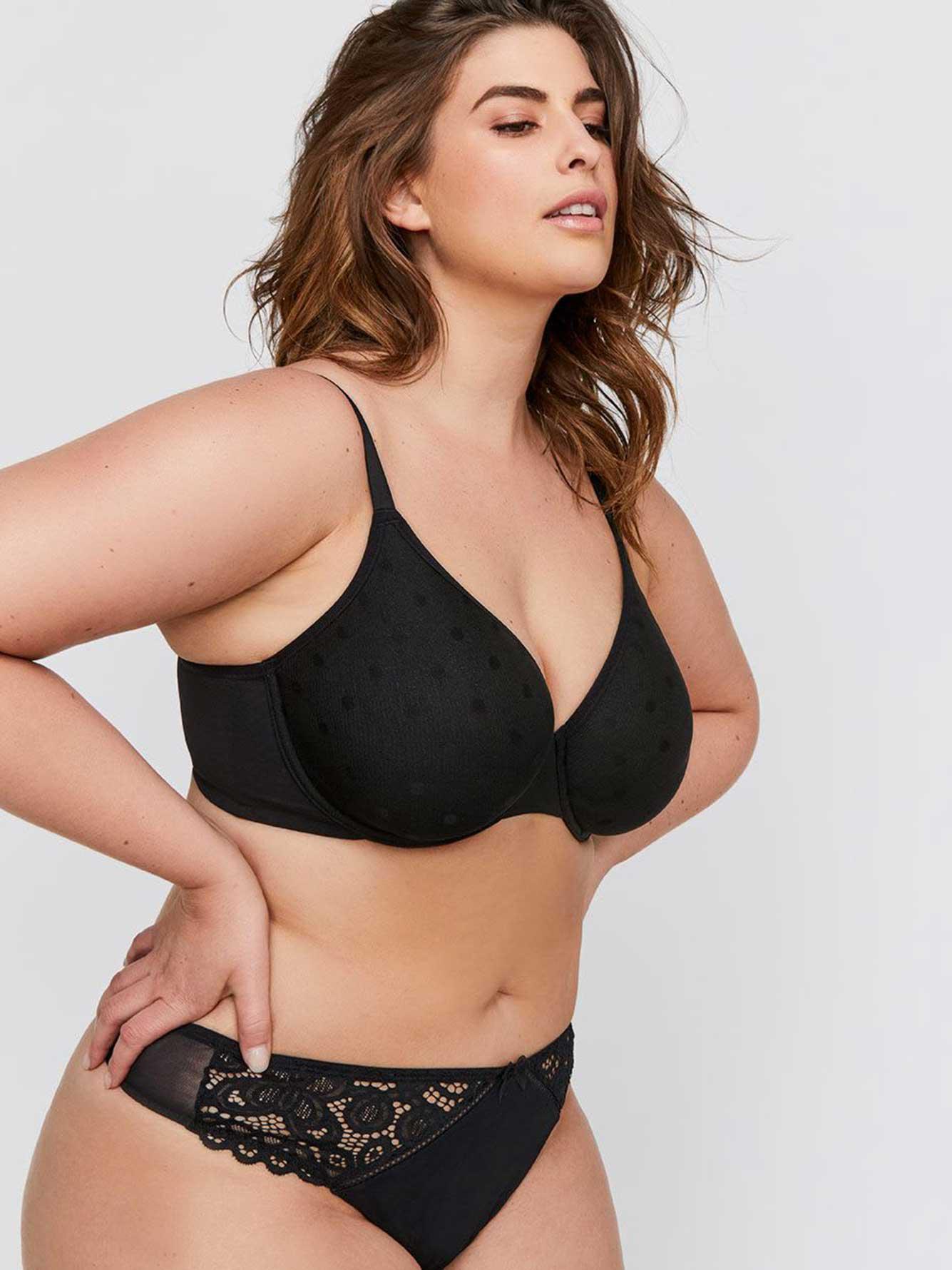 Lace and Mesh Underwire Bra - Déesse Collection