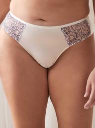 Embroidered Thong Panty