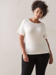 Addition Elle - Short Sleeve T-Shirt with Scoop Neck