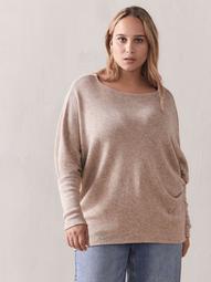 Slouchy Boat-Neck Top - Addition Elle