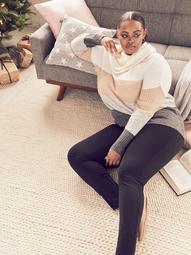 Color Block Cowl-Neck Sweater - In Every Story