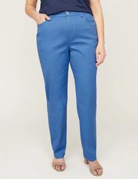 Sateen Stretch Pant With Comfort Waist                      