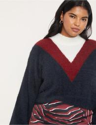 Turtleneck Colorblocked Sweater