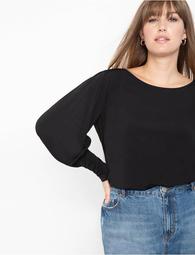 Dramatic Sleeve Knit Top