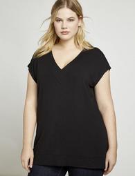 Essential V Neck Tunic Tee